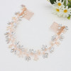 Ammei Headpiece Crystal Bridal Headpiece Wedding Headband With Genuine Freshwater Pearls And Combs Hair Accessories For