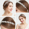 Oriamour Bridal Headpiece Flower Design Wedding Headband Bridal Hair Accessories Silver