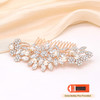 Ammei Headpiece Rose Gold Wedding Hair Comb With Pearls and Crystals Wedding Hair Accessories Bridal Headpiece Or For Pa