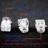 100pcpack 1cm Hair Claws Clip for Women Girls Plastic Mini Hairpin Hair Clip Clamp Hair Accessories Gifts 100pcs clear