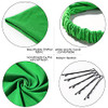 6 Pack Hair Scarf Headband for Women Elastic Hair Kerchief Large Boho Triangle Bandana Head Scarf with Clips Non Slip So