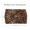 Yean Criss Cross Headbands Black Leopard Yoga Hair Bands Knot Wide Stretch Head Wraps for Women and Girls Pack of 4Leopa