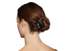 Linziclip Hair Jawclip Midi Black Solid Black Matte Bundle 2pack