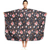 Professional Hair Stylist Color Cape ShampooCutting Hairdressing Capes with Snap ClosureRose Flower Waterproof Hairdress