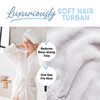 MICRODRY UltraAbsorbent Hair Towel Wrap for Long Hair or Short Hair QuickDrying Microfiber Hair Towels MachineWashable H