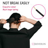 JASVERLIN Small Hair Elastics Black Hair Ties Ponytail Holder Fine Thin Medium Hair No Pull Long Lasting Braid Hair Styl