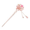 Lurrose Rhinestone Pearl Flower Hair Stick Chinese Hair Chopsticks Vintage Retro Tassel Hair Pin Hair Styling Hair Makin