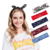 Yeshan Boho Bow Headbands for Women Vintage Paisley Bandana Flower Printed Hairband Elastic Rabbit ear Head Wrap Cute Ha