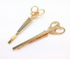 yueton 4pcs Gold and Silver Scissors Shape Barrettes Bobby Pin Hair Clips Bride Headwear Edge Clip Clamps
