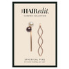 The Hair Edit Gold Pearl Spherical Bobby Pins