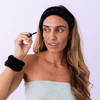 FROG SAC Puffy Spa Headband and Wristbands for Face Washing Fuzzy Skincare Headbands for Women Soft Makeup Skin Care Hai
