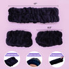 FROG SAC Puffy Spa Headband and Wristbands for Face Washing Fuzzy Skincare Headbands for Women Soft Makeup Skin Care Hai
