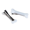 BinaryABC White Dog Bone Hair Clips Hairpins BarretteHalloween Cosplay Party Accessories10Pcs