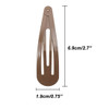 20 Pieces 27 Big Size No Slip Metal Snap Hair Clips Women Barrettes Black Hair Pins 10 black 10 Brown