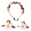 Flower Hair Clips Set 2PCS Flower Claw Clips for Thick Hair and 1Pcs Flower HeadbandNonslip Hair Clips for Women Cute Ha