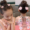 5 Pcs Cute Metal Hair Clip Combs Magic Pearl Hair Accessories Camellia Flower Barrettes Wire Twist Bun Clamp Invisible B