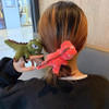 Red Body Chain Women Girl Cute Dinosaur Rubber Band Hair Rope Scrunchy Ponytail Holder Headwear Elastics and Ties