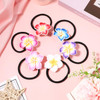 Beaupretty 12 Pieces Plumeria Hair Ties Plumeria Hair Ropes Hawaiian Flower Hair Ties Elastic Hair Bands for Women and G