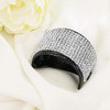 Crystal Elevenrow Rhinestone Ponytail Hair Ring for Long Hair Horsetail Buckle Simple Hair Ties Ponytail Hair Cuff Hair