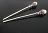 yueton Pack of 2 Vintage Rhinestone Pearl Hair Stick Vintage Hair Chopsticks Hairpin Chignon Pin PinkColorful