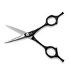 Very Sharp Kobaruto Rebel 440c Silver Black Cobalt 5 Hairdressing Shears for Stylists and Barbers