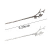 Vintage Retro Hair Stick Hairpin Long Hair Pins Hair Chopsticks Chinese Hair Sticks for Buns 2Pcs Metal Hair Fork Hair A