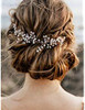 fxmimior Bridal Wedding Headpiece Hair Vine Crystals Rhinestone Headband Tiara Wedding Party Evening Hair Accessory rose