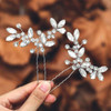 Casdre Crystal Bride Wedding Hair Pins Rhinestone Bridal Hair Pieces Wedding Hair Accessories for Women and Girls Pack o