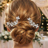 Casdre Crystal Bride Wedding Hair Pins Rhinestone Bridal Hair Pieces Wedding Hair Accessories for Women and Girls Pack o