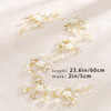 Unicra Wedding Crystal Flower Hair Vine Bridal Headpiece Headbands Wedding Hair Accessories for Brides Gold