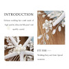 Casdre Starfish Bride Wedding Hair Comb Silver Crystal Bridal Hair Piece Pearl Beach Wedding Hair Accessories for Women