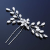 Unicra Bride Wedding Crystal Hair Pins Bridal Hair Pieces Wedding Hair Accessories for Women and Girls Pack of 1 Silver