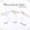 Unicra Bride Wedding Crystal Hair Pins Bridal Rhinestone Hair Pieces Wedding Hair Accessories for Women and Girls Pack o