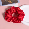 Silk Hair Scrunchies Red Blue Mulberry Silky Scrunchy Large for Women Girls Curly Thick Fine Hair Tie Sleep Elastic Band