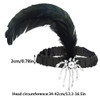 Tongcloud 12pcs 1920s Flapper Headband Costume Flapper Headpiece for Women Black Feather Headband Great Gatsby 1920s Hai