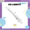 Swpeet 200Pcs 18inch 46cm Alligator Hair Clips Kit Perfect for Metal Duck Bill Hair Clips Flat Top Single Prong Hairpins