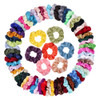 Cehomi 75 Pcs Velvet Hair Scrunchies Hair Bands for Women or GirlsElastic Soft Ponytail Holder Hair Ties for Birthday Pa