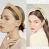 2 Pieces Straw Knotted Headbands for Women Top Knot Headband Boho Wide Head band Twist Woven Headwear Summer Beach Ratta