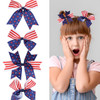 4th of July Hair Bows Clips Patriotic Hair Claws USA Flag Hairpins for Kids and Girls American Star Hair Accessories for