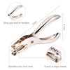 300 Pieces 34 Inch Paper Fasteners Small Round Metal Brads with Hole Punch for Scrapbooking Crafts Making DIY Gold