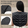 2 Pcs Hair Cutting Guide Collar Silicone Hair Dye Collar Waterproof Cutting Cape for Hair Stylist Rubber Neck Wrap Hair
