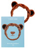 I DEW CARE Face Wash Headband Brown Bear Animal Head band for Face Washing Skincare Spa Day Soft Fuzzy Cute for Makeup S