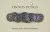 Paisley Hair Clip Hand Cast Metal Barrette Made in the USA with a Medium 70mm Clip by Oberon Design 1 Piece