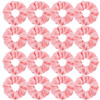16 Pacs Pink Satin Scrunchies Bridesmaid Proposal Gifts Hair Ties Scrunchies for Women Girls Bachelorette Party FavorsPi