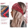 Olbye Headbands for Women Wide Boho Headband Knotted Turban Head Bands Elastic Non Slip Hairbands Floral African Head Wr