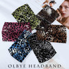Olbye Headbands for Women Wide Boho Hairbands Knotted Turban Headband Tie Dye Non Slip Elastic Head Bands Floral African