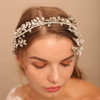 BERYUAN Bridal Rhinestone Wedding Hair Accessory for Bride Women and Girls Crystal Wedding Hair Vine Silver