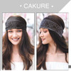 CAKURE Boho Headbands Wide Turban Knotted Head Bands African Head Wraps Yoga Hairbands Hair Scarf Elastic Hair Accessori