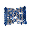 LOVEF Crystal Bow Elastic Double Combs with Plastic Flowers Hair Clips Hair HolderEasy Comb 4pcs