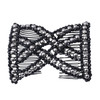 LOVEF 6 Pcs Effortless Beauty Stretchable Double Combs Upzing Medium Magic Beaded Double Hair Clips Hair Jewelry Assorte